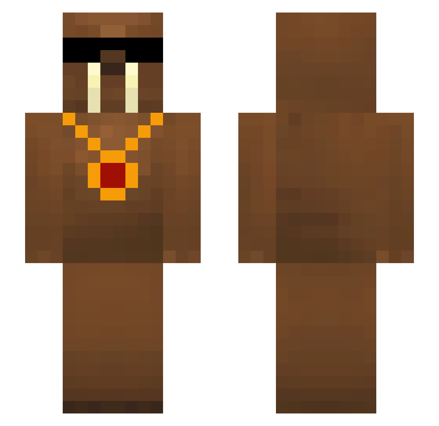 JoseAlvarado Minecraft skin, front and back view
