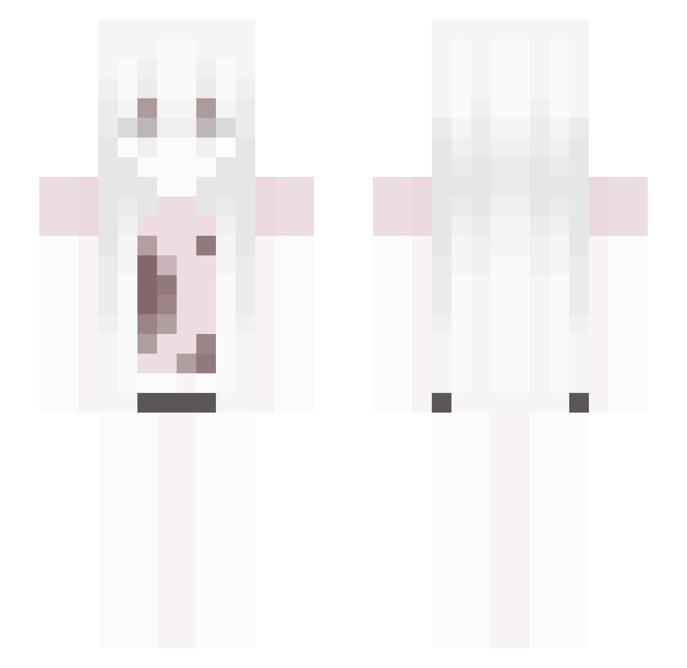 tawj Minecraft skin, front and back view