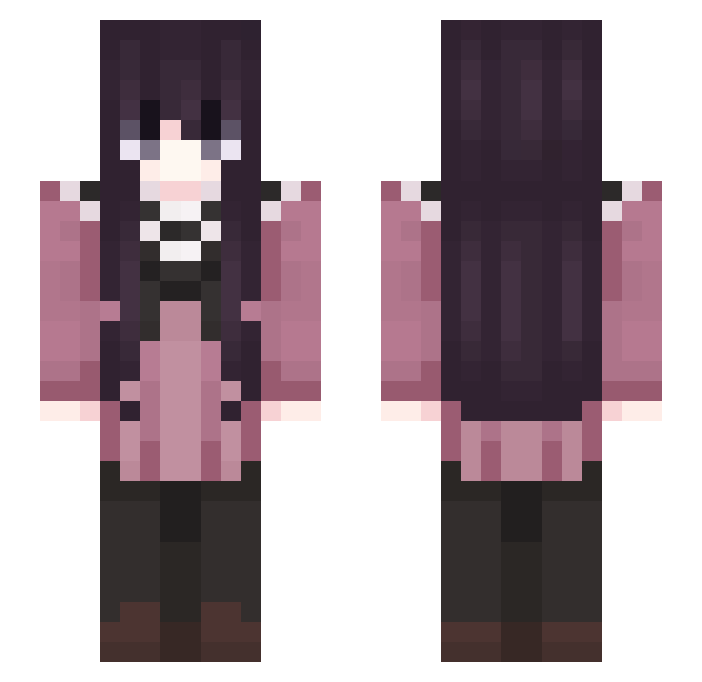 Noobb_Vn Minecraft skin, front and back view