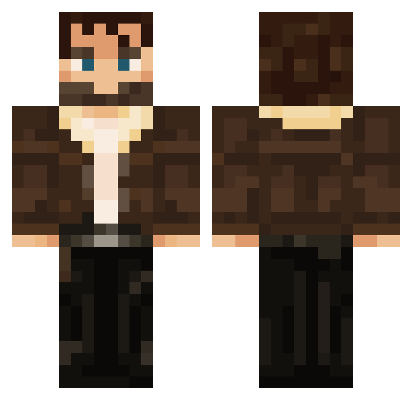 Cristobal_ICE Minecraft skin, front and back view