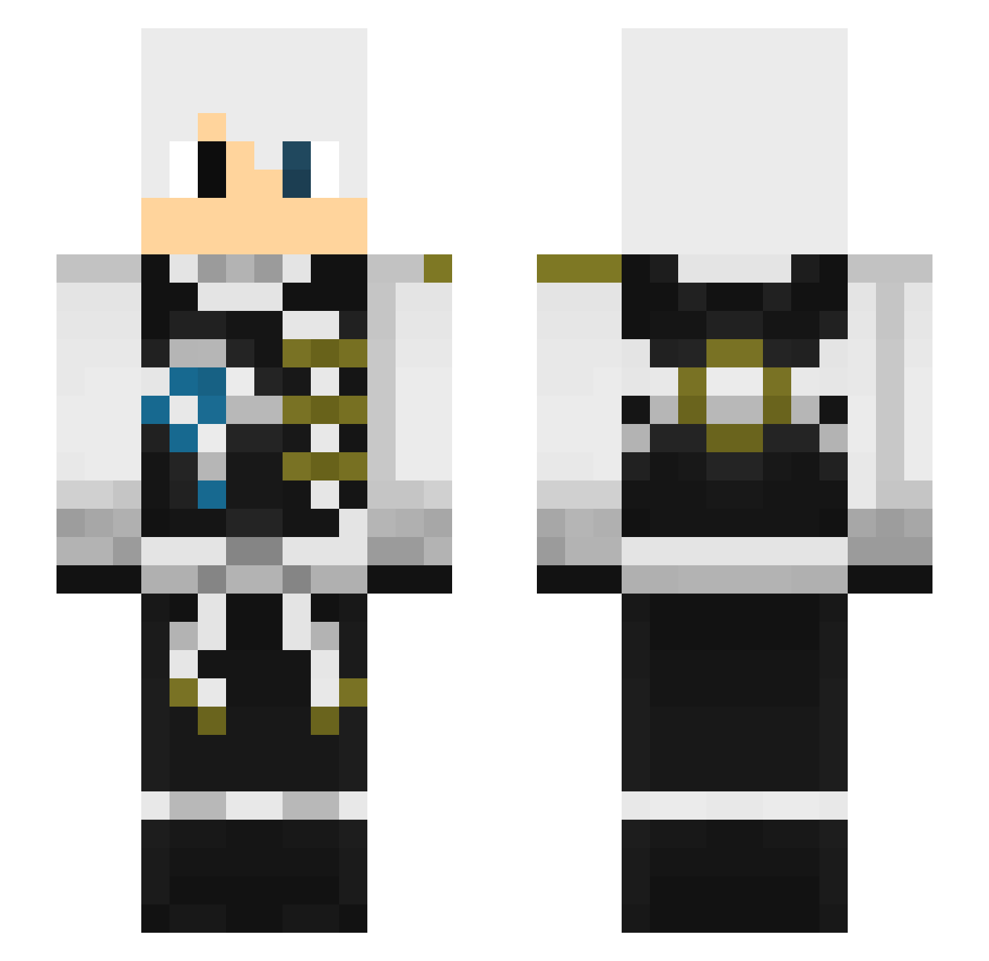 Mace_Swap Minecraft skin, front and back view