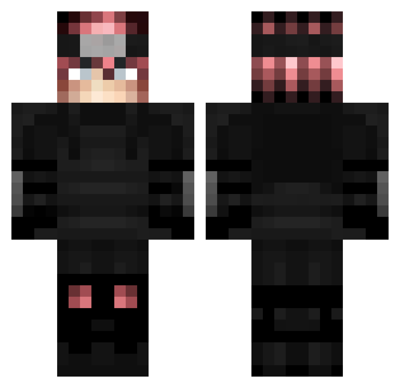 Syxer_ Minecraft skin, front and back view