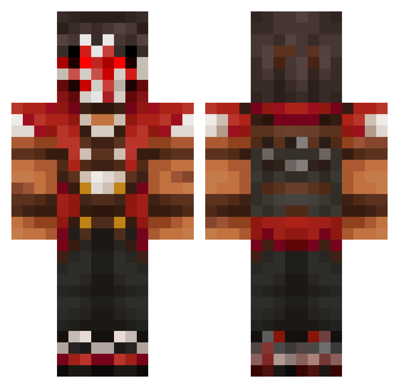 delmiro22 - masked warrior Minecraft skin