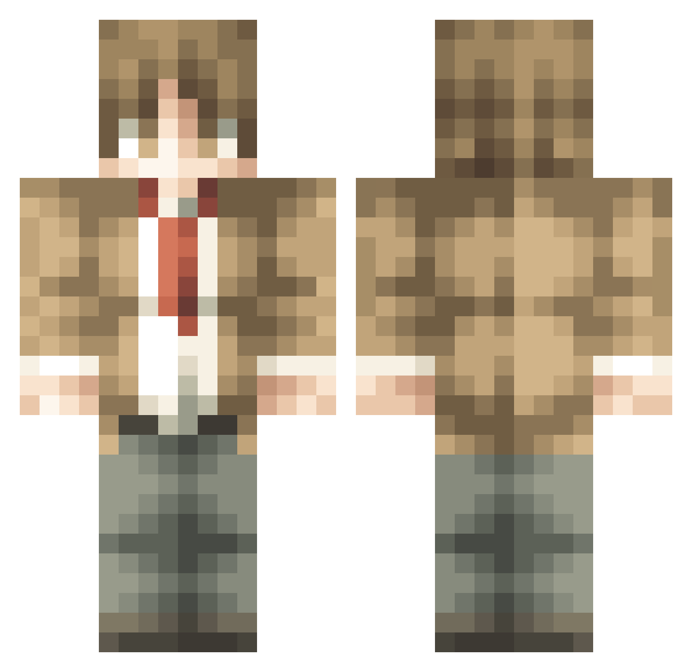 _DOS_2 Minecraft skin, front and back view