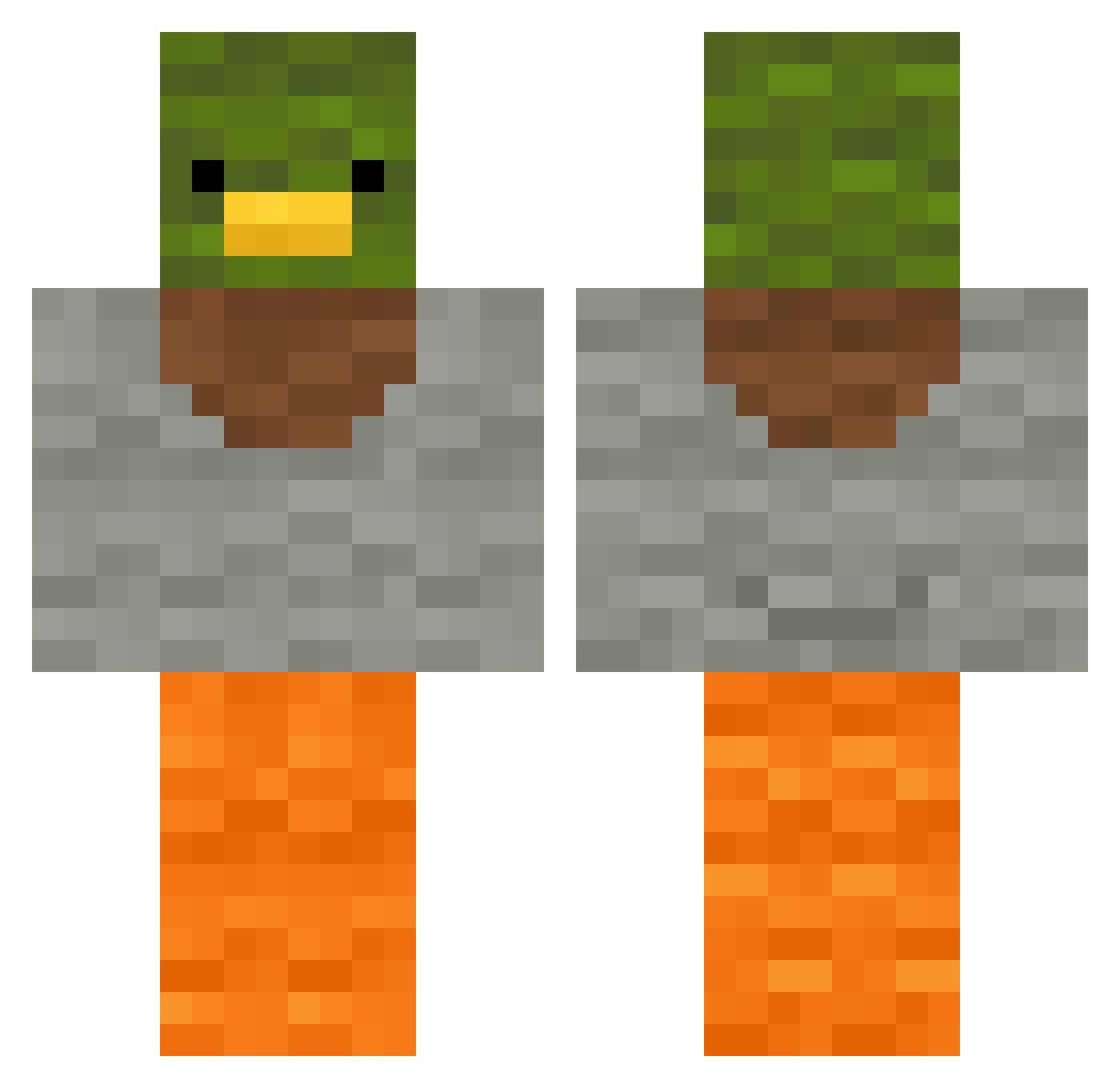 Salty_177013 Minecraft skin, front and back view