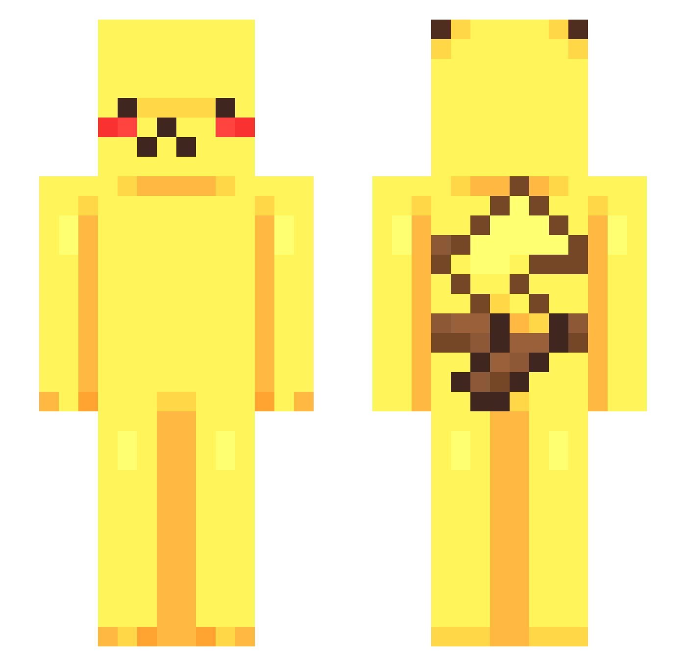 nlv_ Minecraft skin, front and back view
