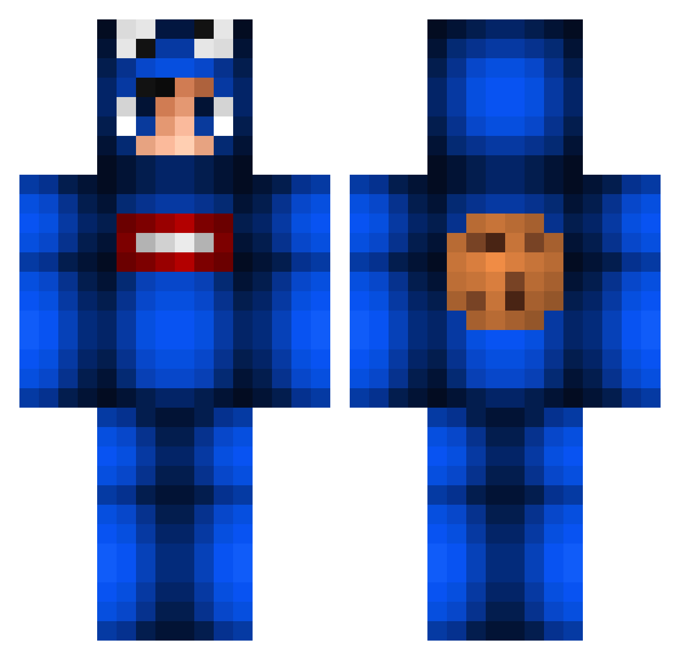 _Libertad_ Minecraft skin, front and back view
