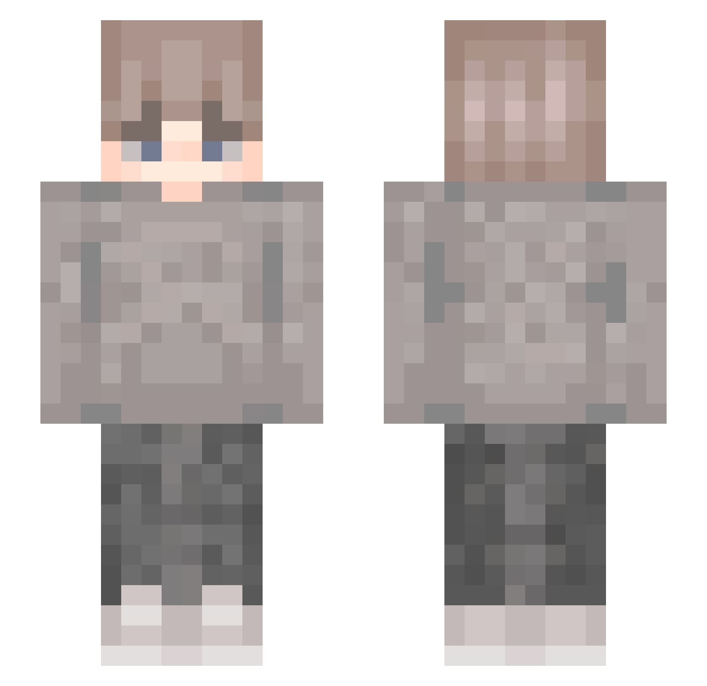 elitepanter09 Minecraft skin, front and back view