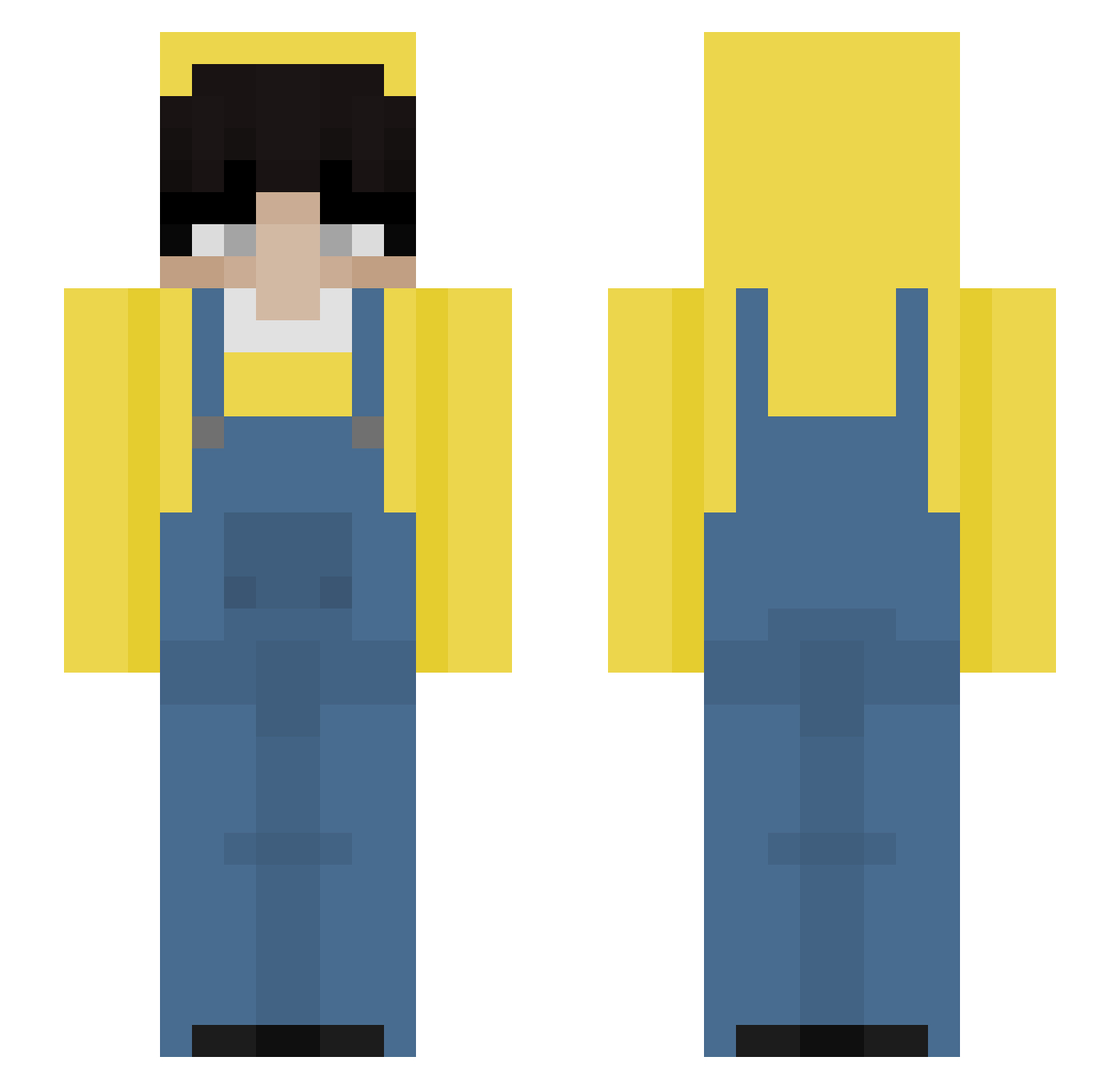 VIRUS7174 Minecraft skin, front and back view