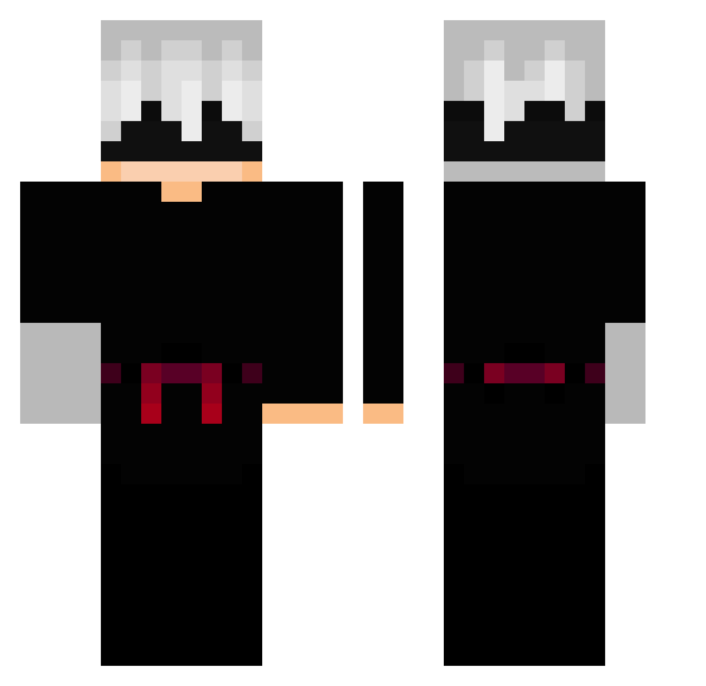 WsPs_Clutch Minecraft skin, front and back view