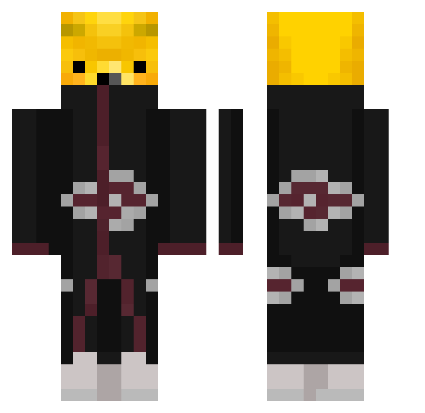xSnuwFury Minecraft skin, front and back view