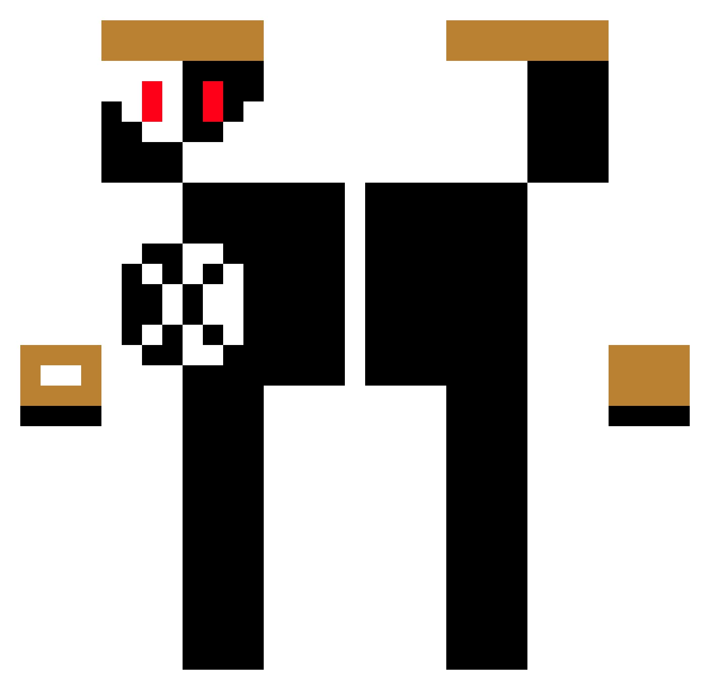 Xaverl2011 Minecraft skin, front and back view