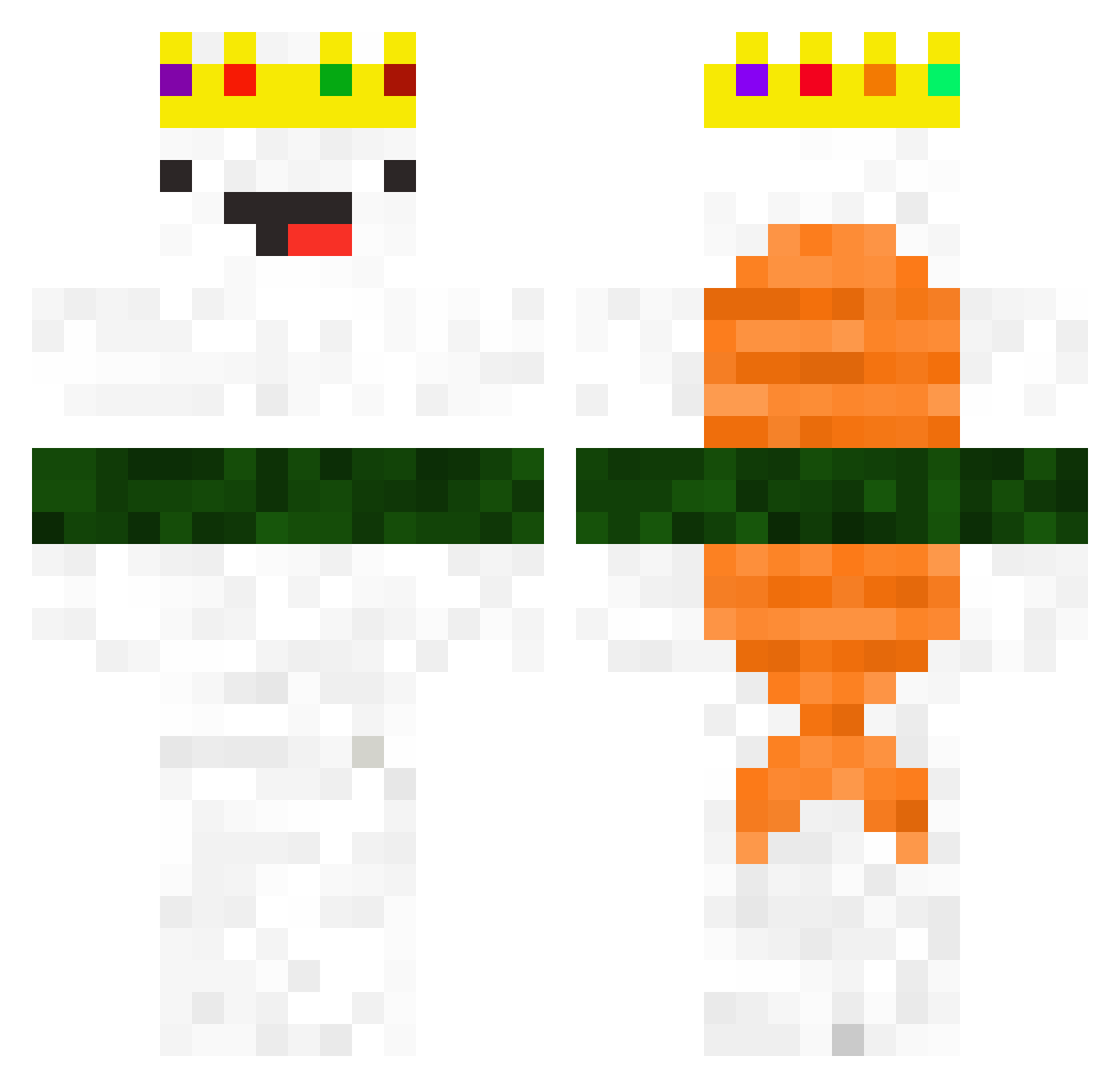kolibrik26 Minecraft skin, front and back view