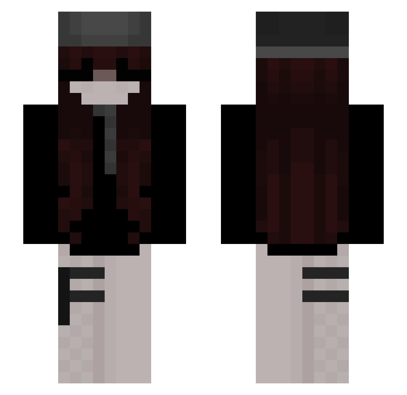 67xLucid Minecraft skin, front and back view