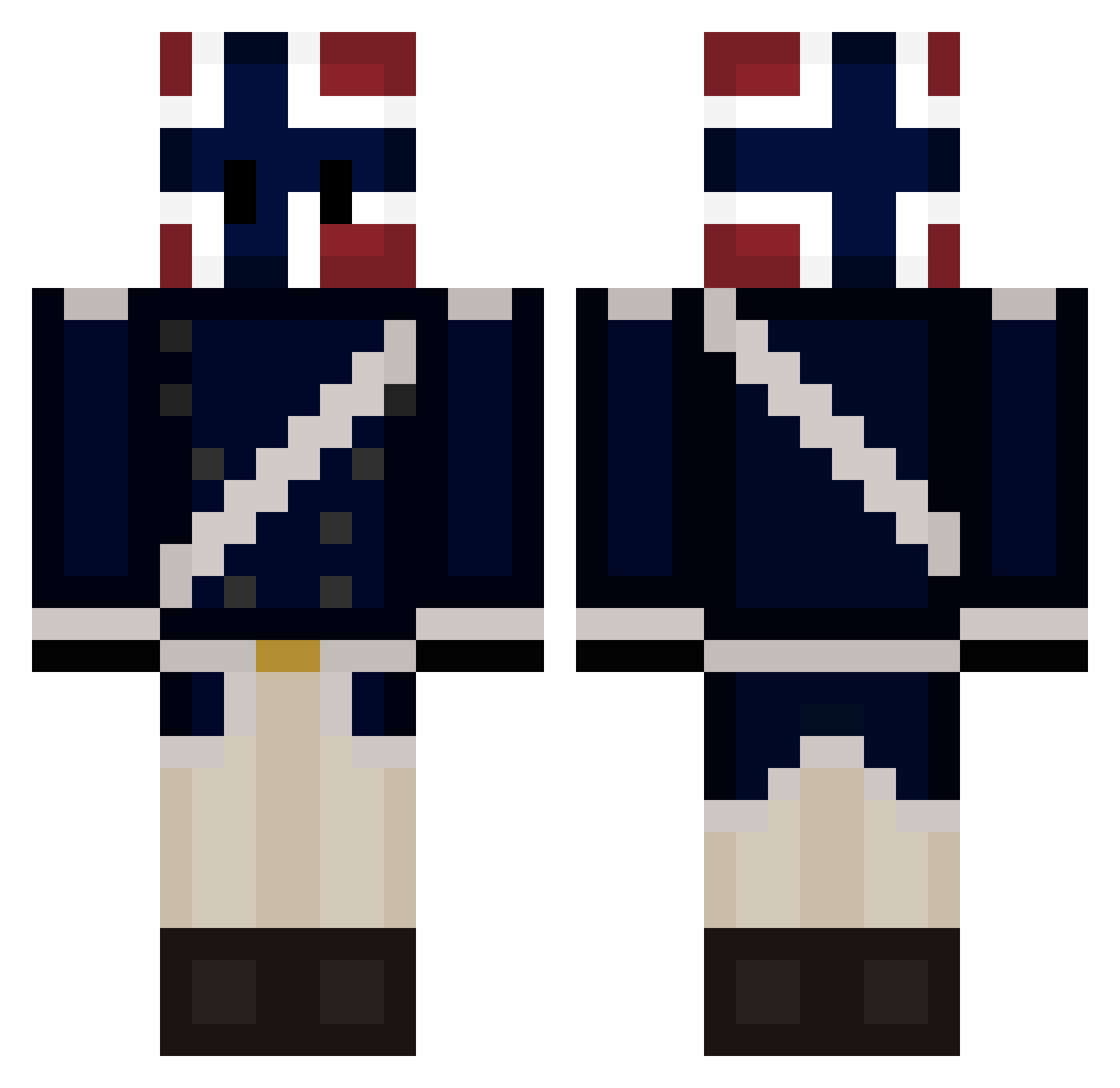 ratking030 Minecraft skin, front and back view