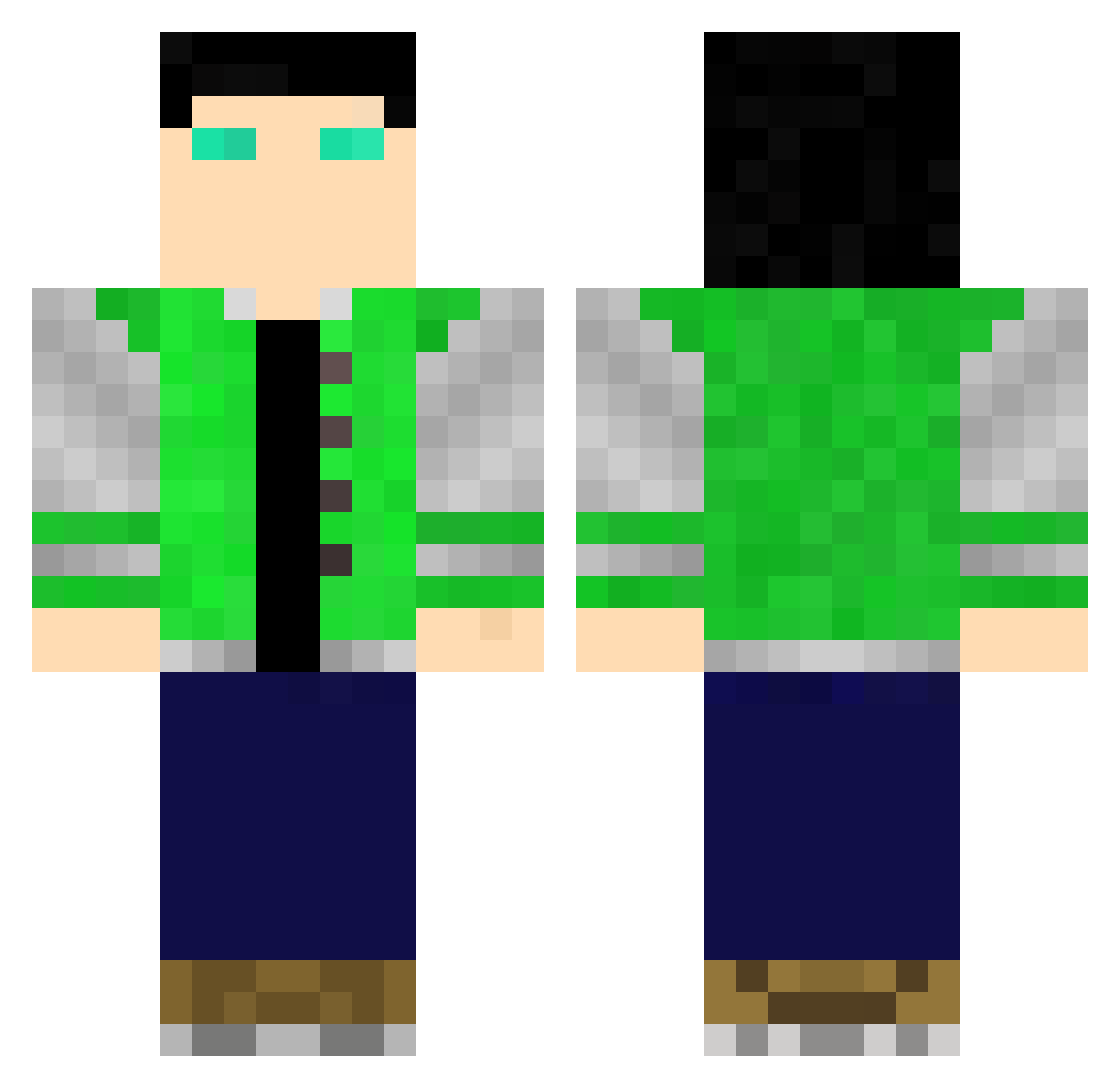 RAFOSO4 Minecraft skin, front and back view