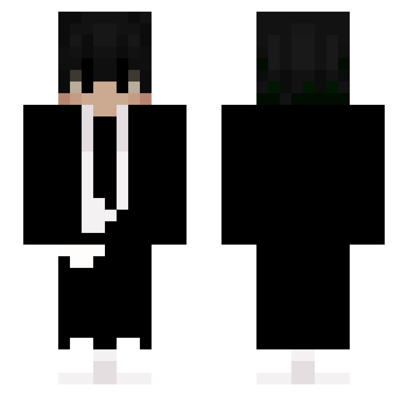 Ljj0929 Minecraft skin, front and back view