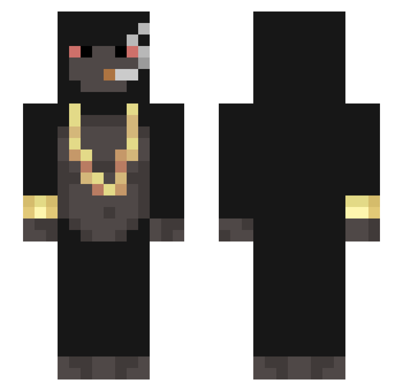 Danyal_Fm Minecraft skin, front and back view