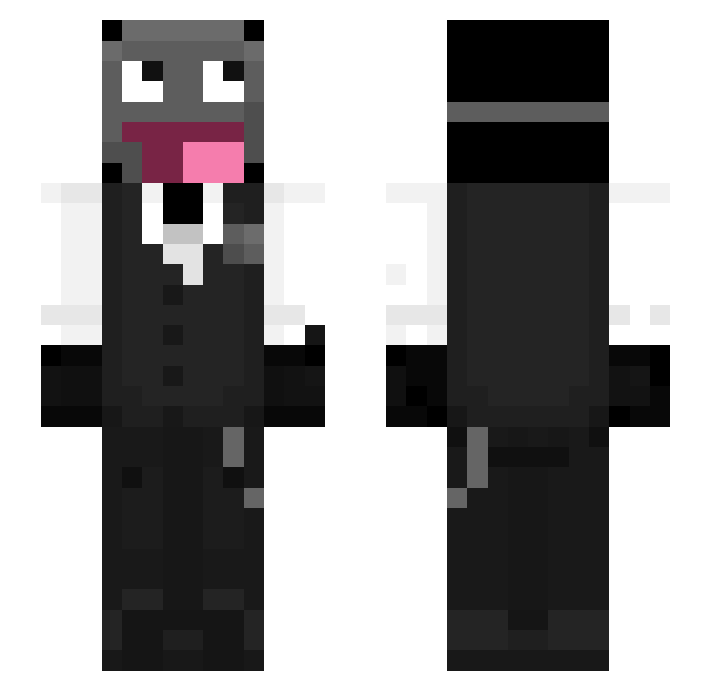 _hiens Minecraft skin, front and back view