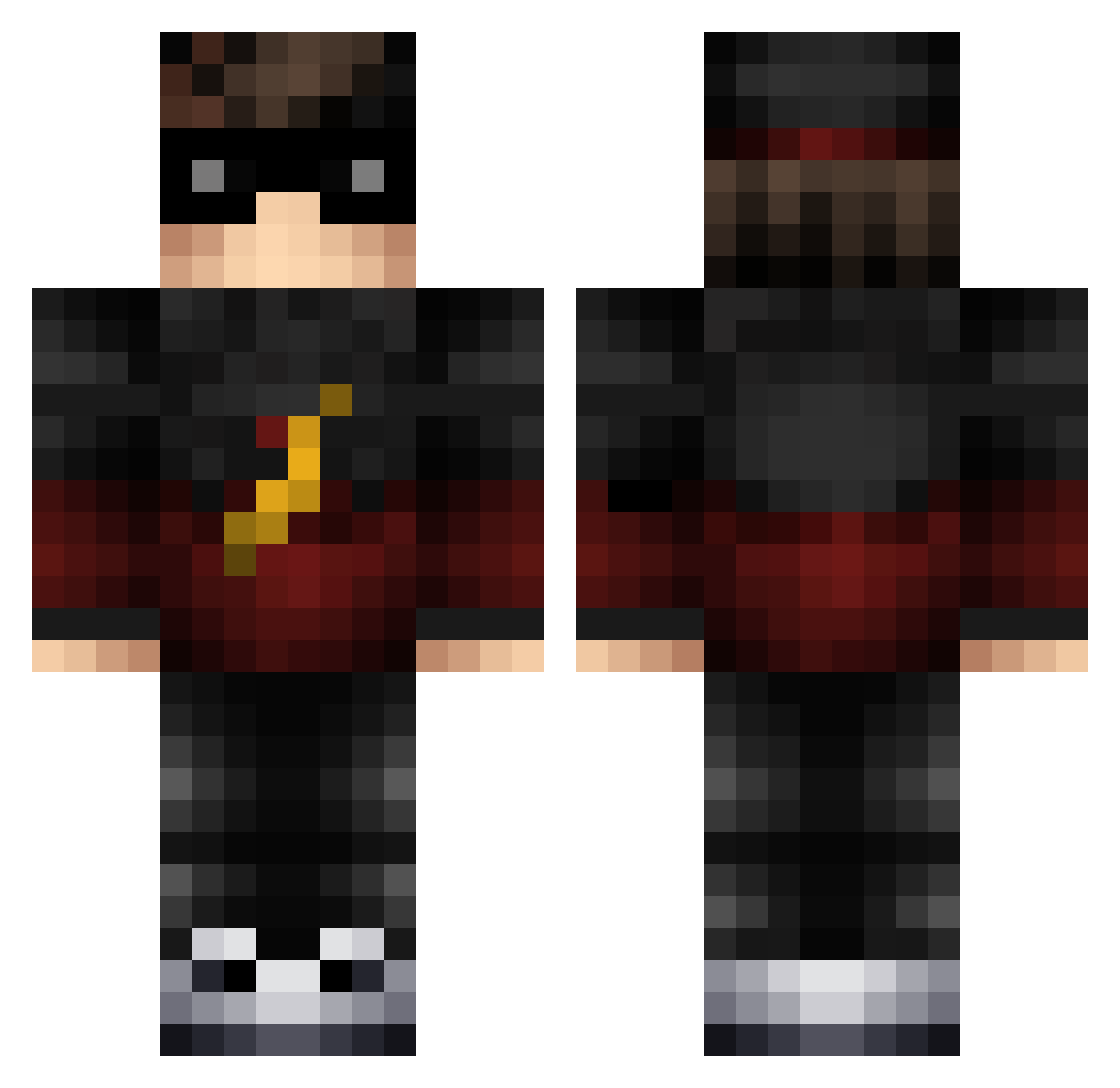 ZrJU4NJJJO Minecraft skin, front and back view