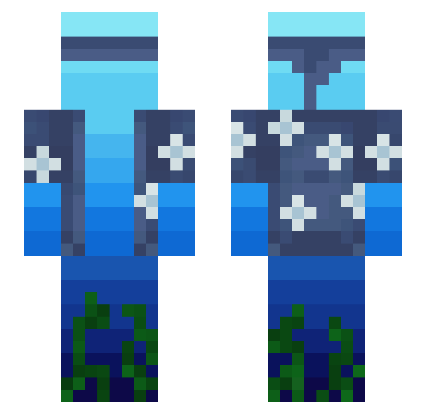 pengwy03 Minecraft skin, front and back view