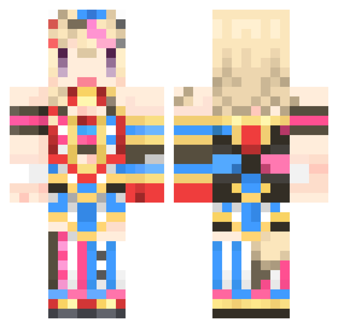 coffeeletmesleep Minecraft skin, front and back view