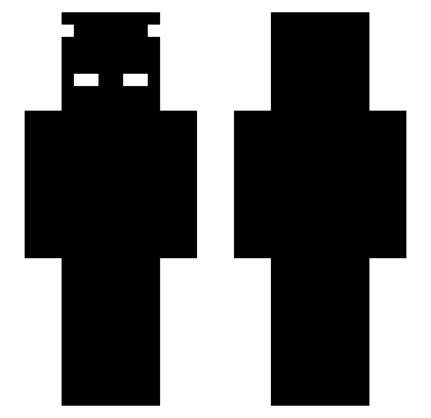 wplk Minecraft skin, front and back view