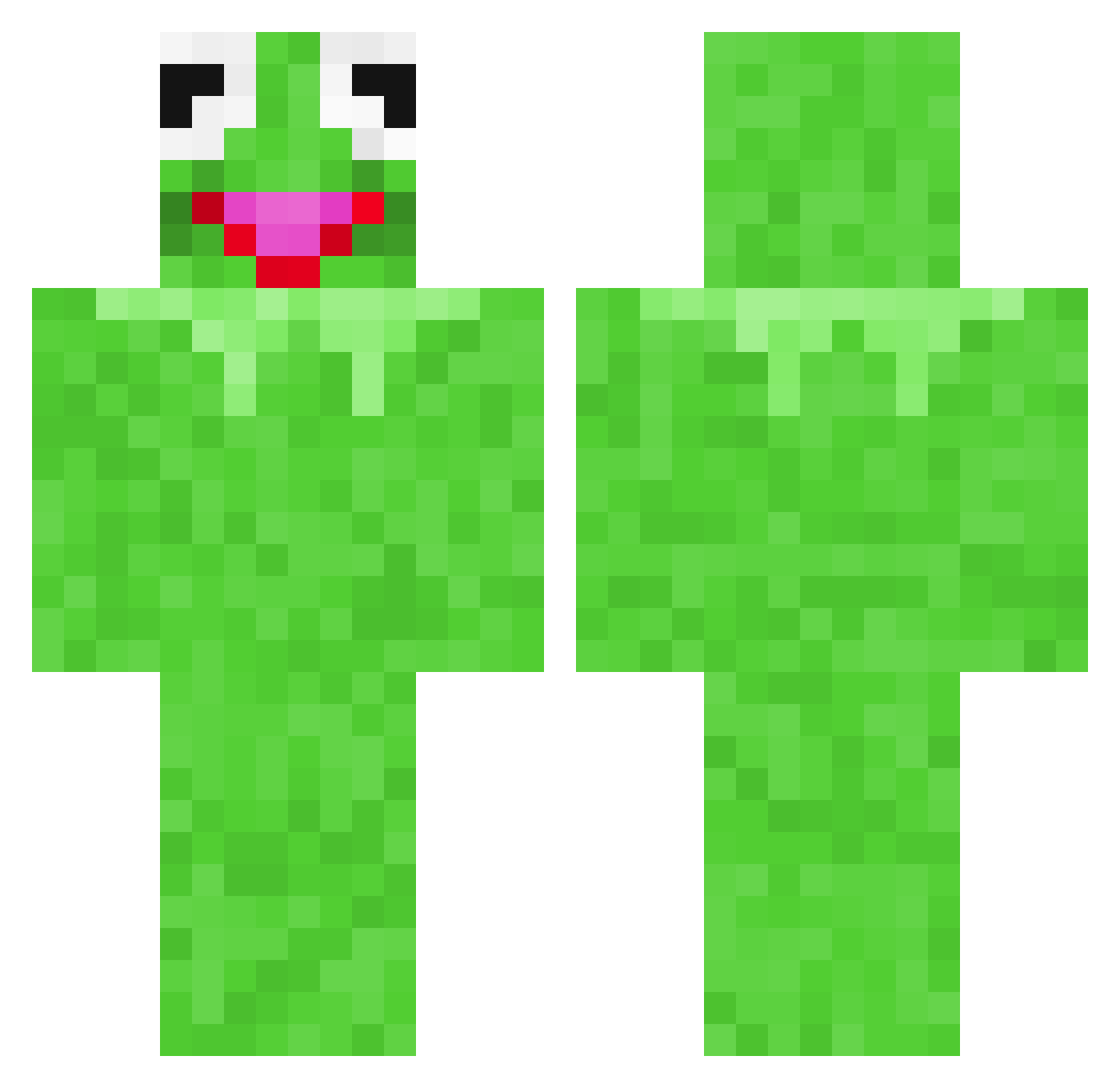 Liamballwall Minecraft skin, front and back view