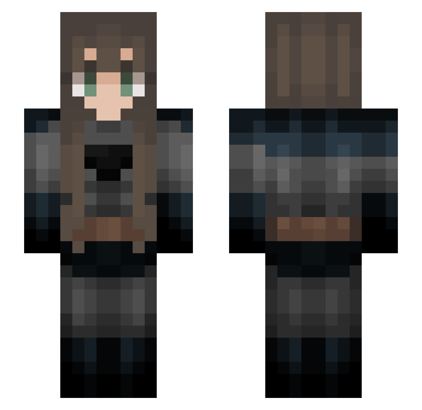 Lafermiere05 Minecraft skin, front and back view