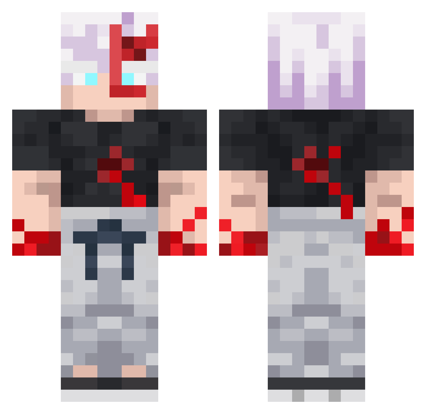 __kaotic__ Minecraft skin, front and back view