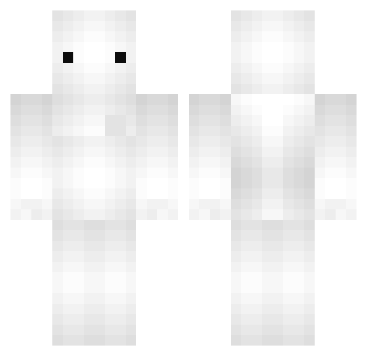 tikaYYY Minecraft skin, front and back view
