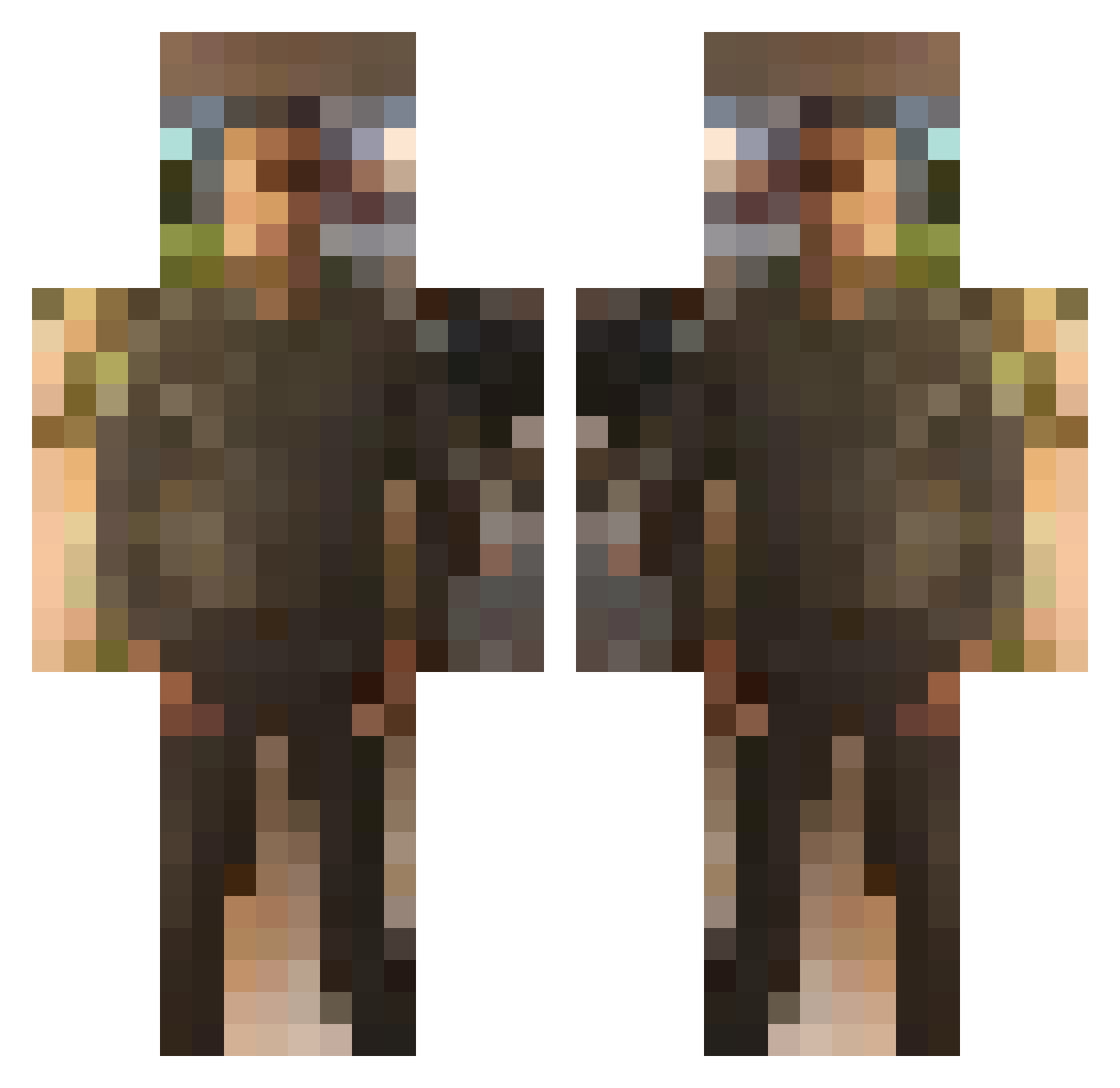 xenonio_ Minecraft skin, front and back view