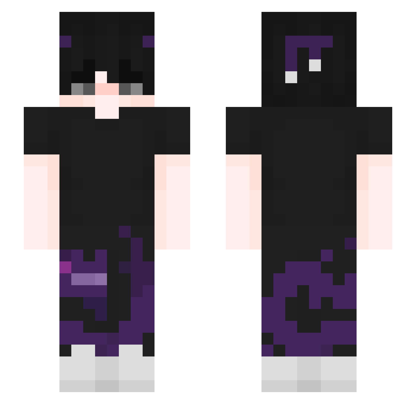ojetasekacka Minecraft skin, front and back view