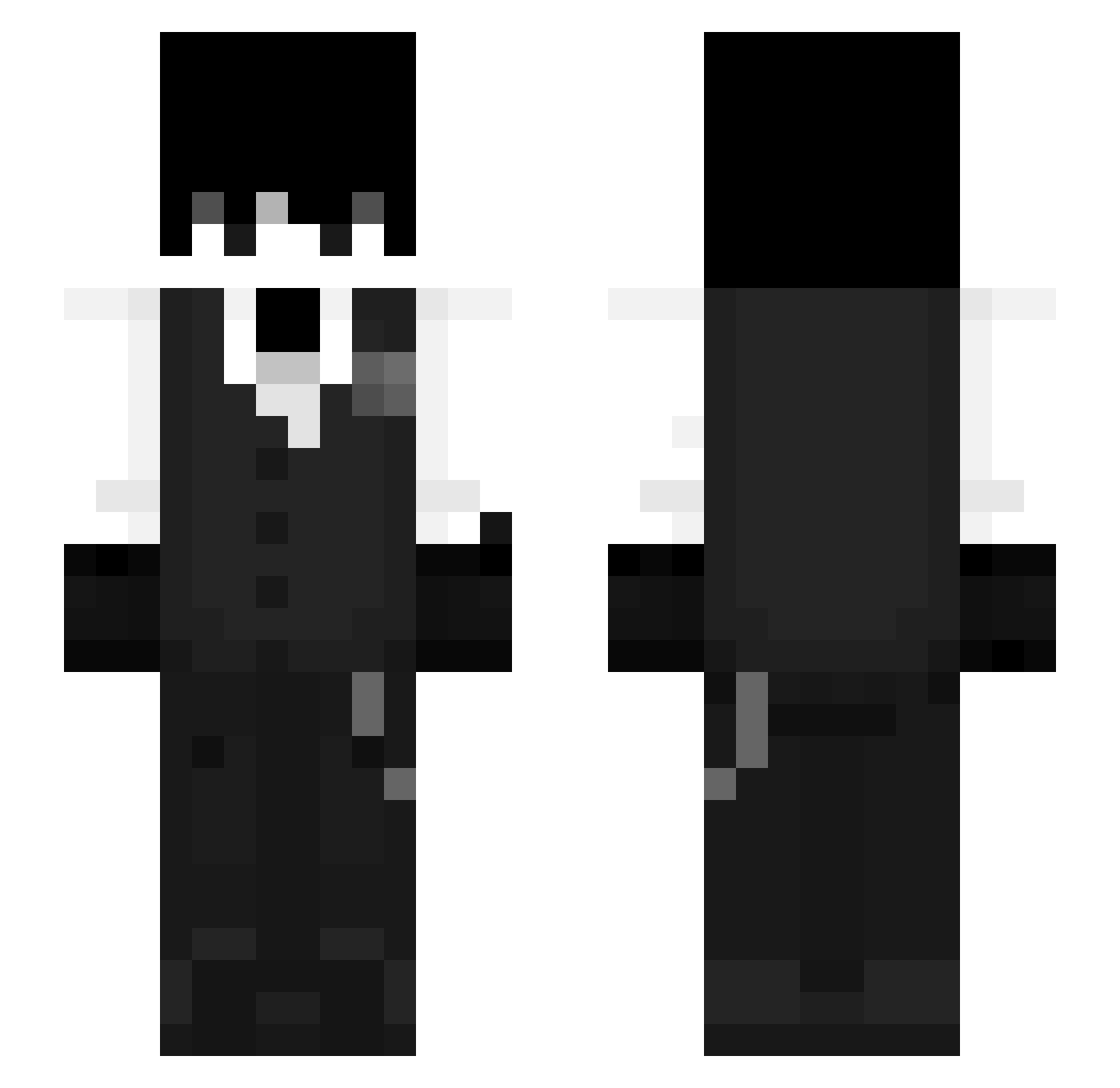 Kathannya Minecraft skin, front and back view