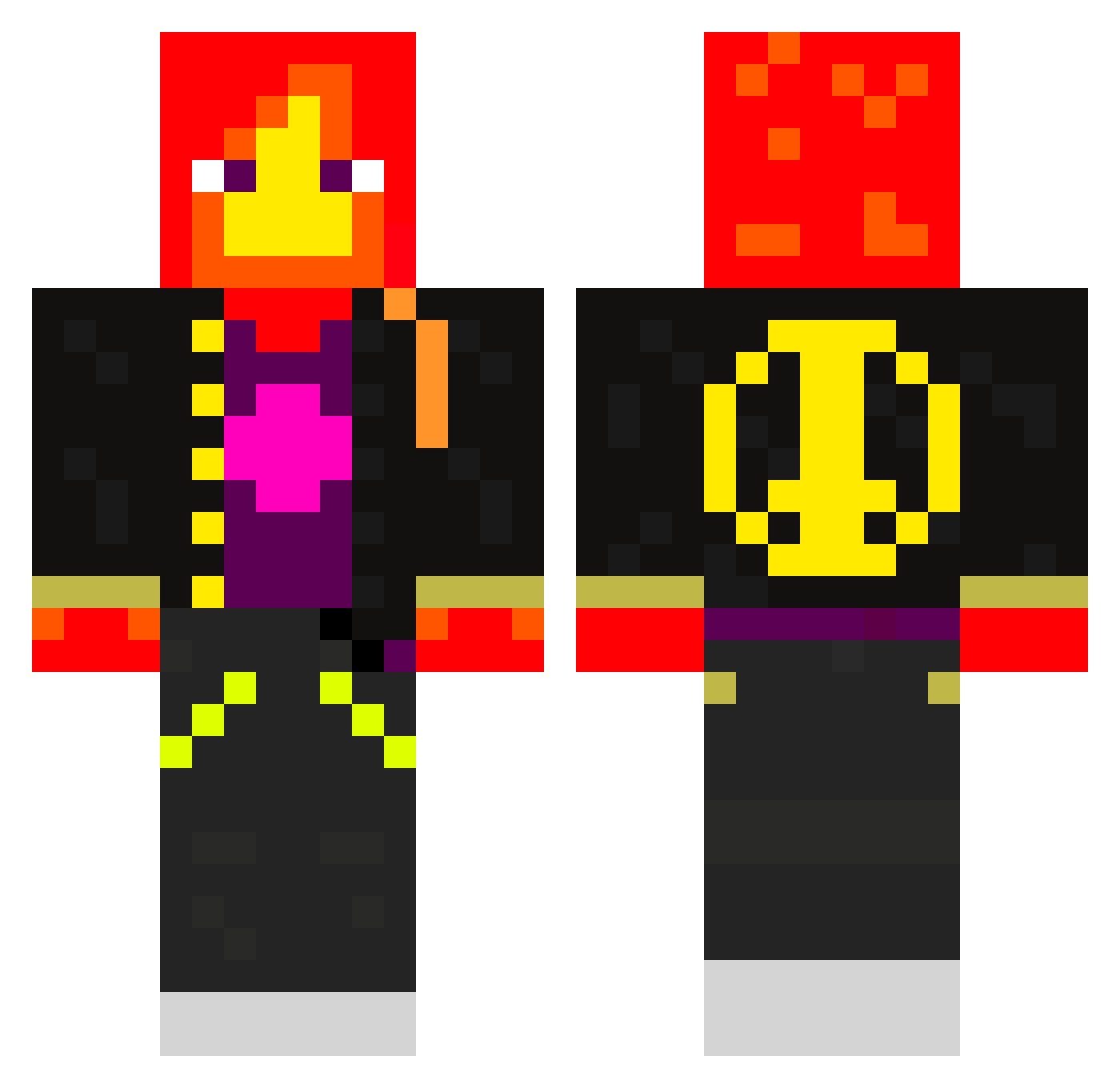 MR_FRIENDLY_FIRE - grillby Minecraft skin