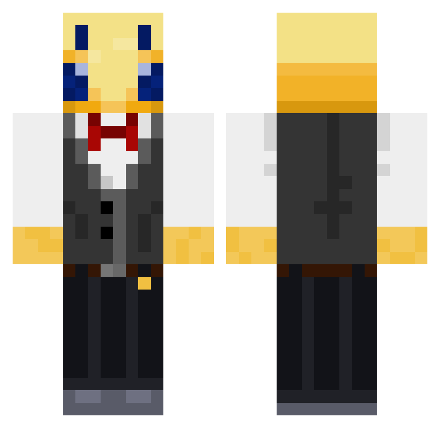 Hdogman09 Minecraft skin, front and back view