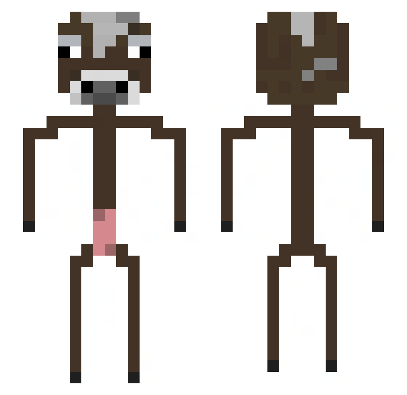 shadowxsakura Minecraft skin, front and back view