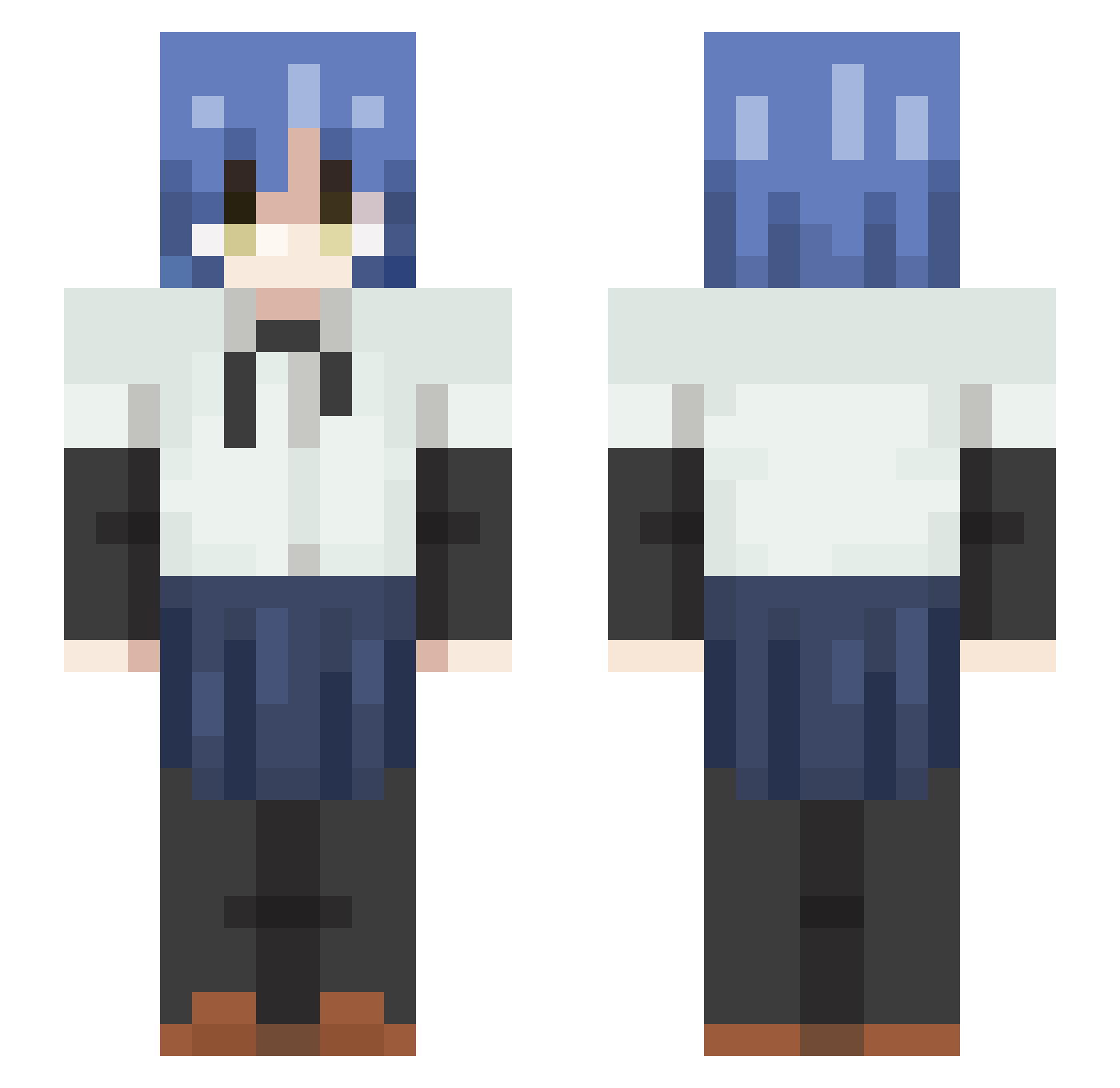 lucapobreza Minecraft skin, front and back view