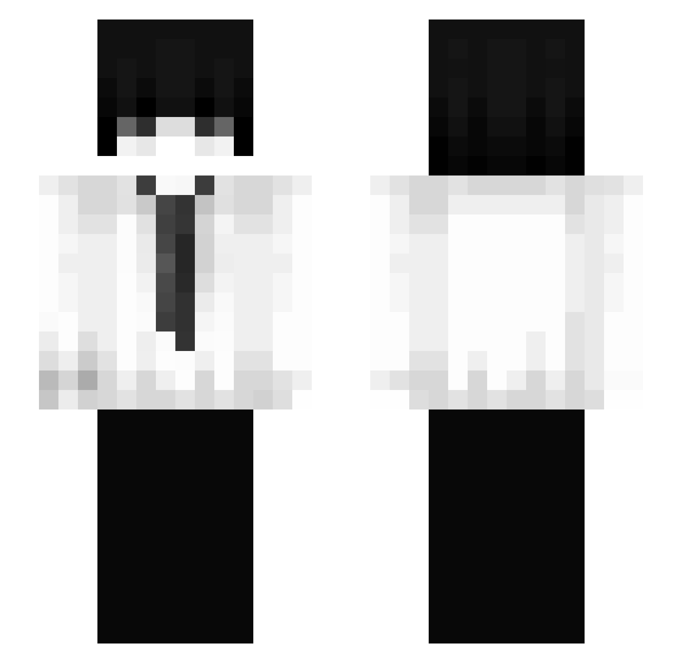 zStround Minecraft skin, front and back view