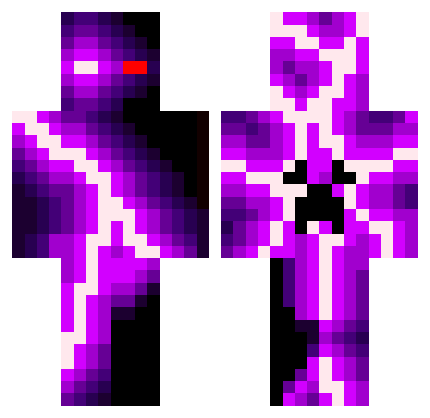 Timmie5x Minecraft skin, front and back view