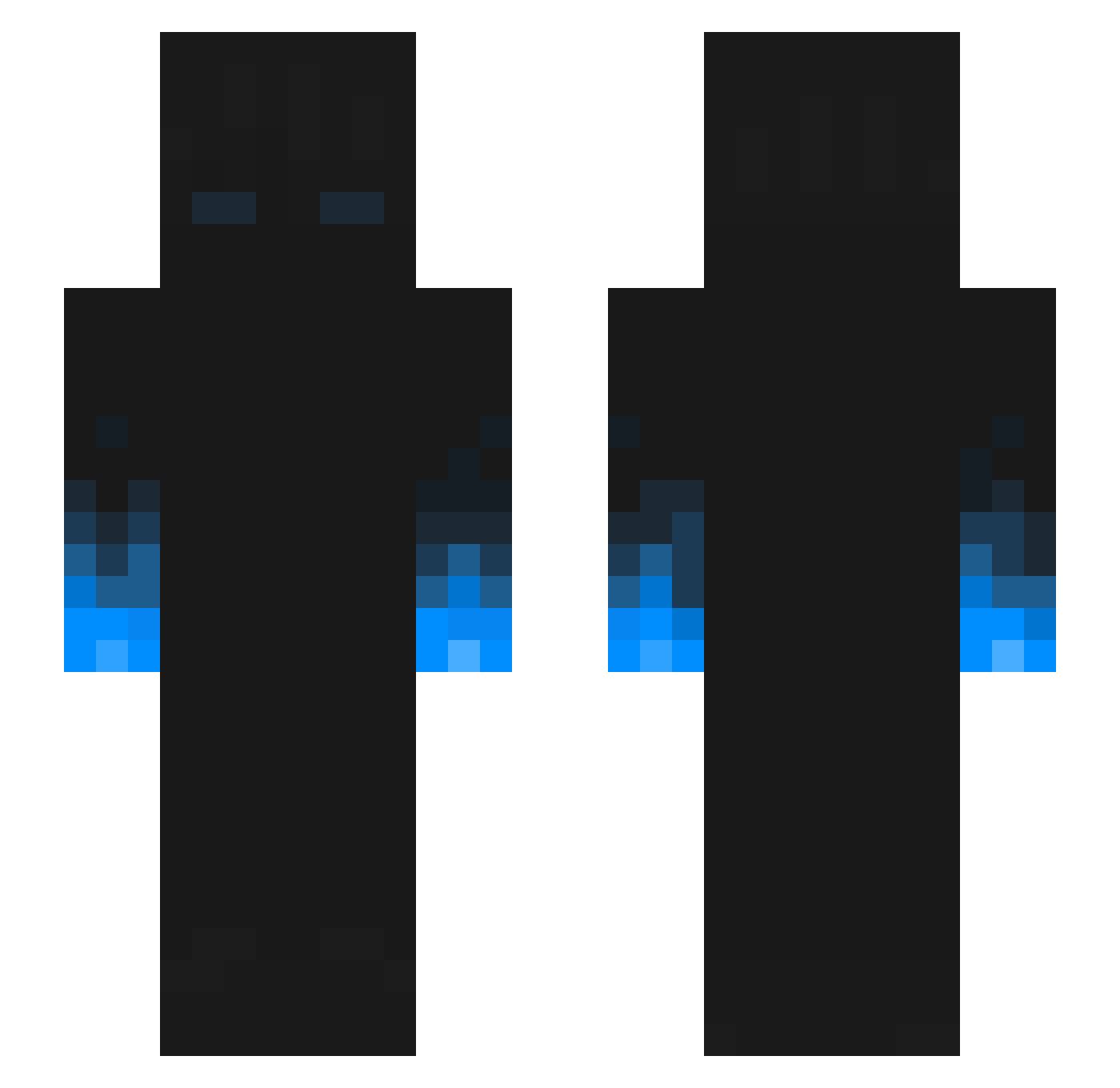 RailedOmega Minecraft skin, front and back view