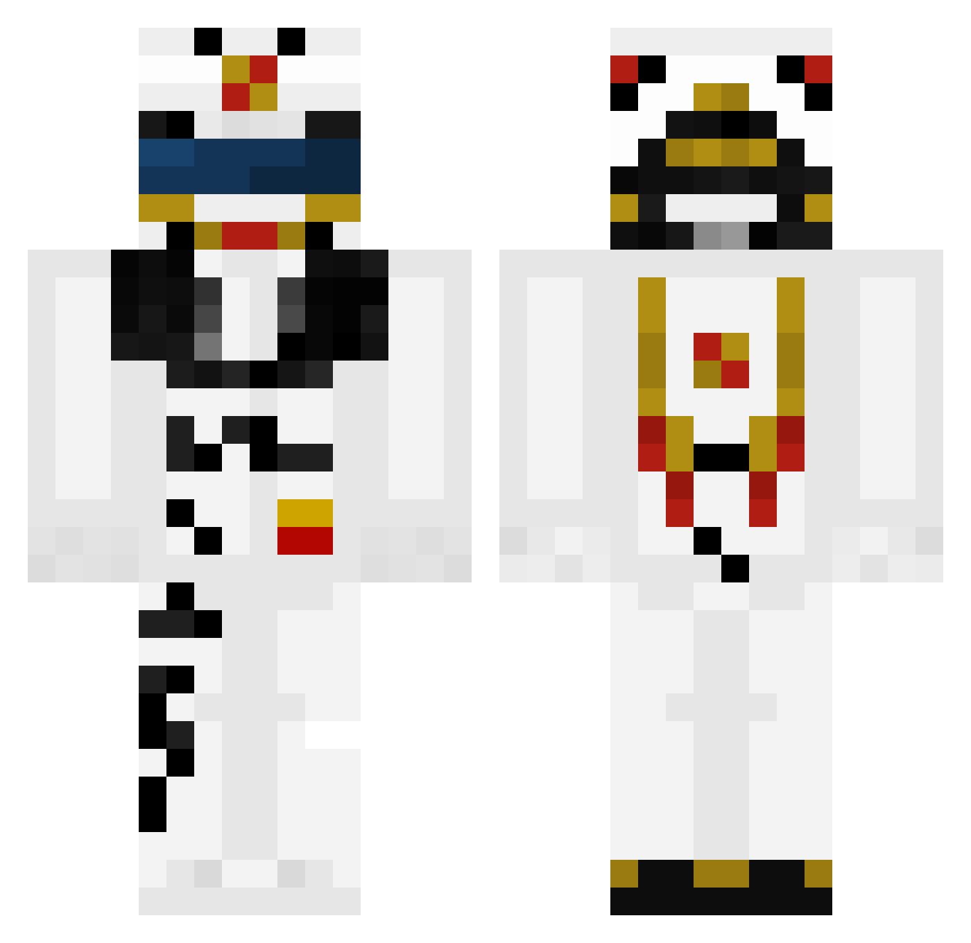 MrCotorsio Minecraft skin, front and back view