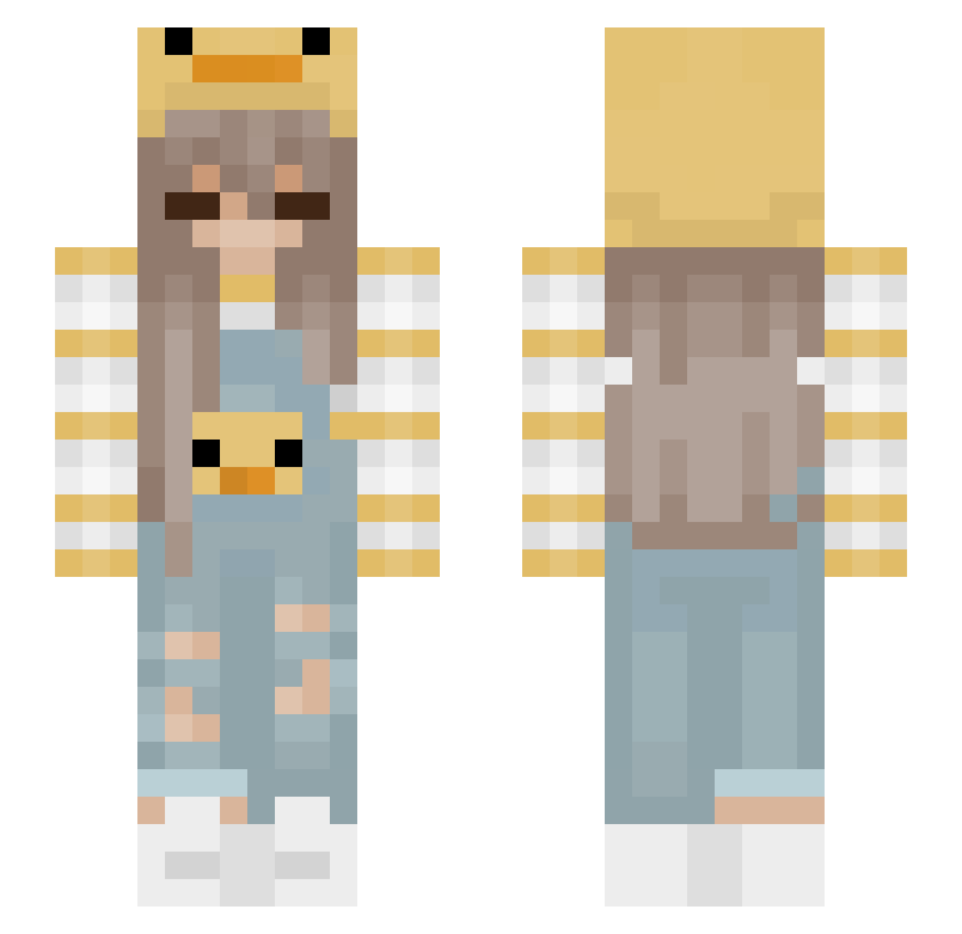 CMasterz Minecraft skin, front and back view