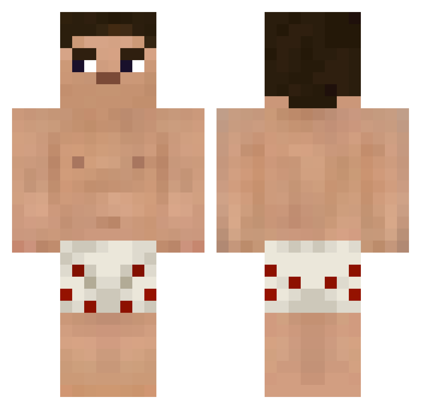 prute_fis Minecraft skin, front and back view