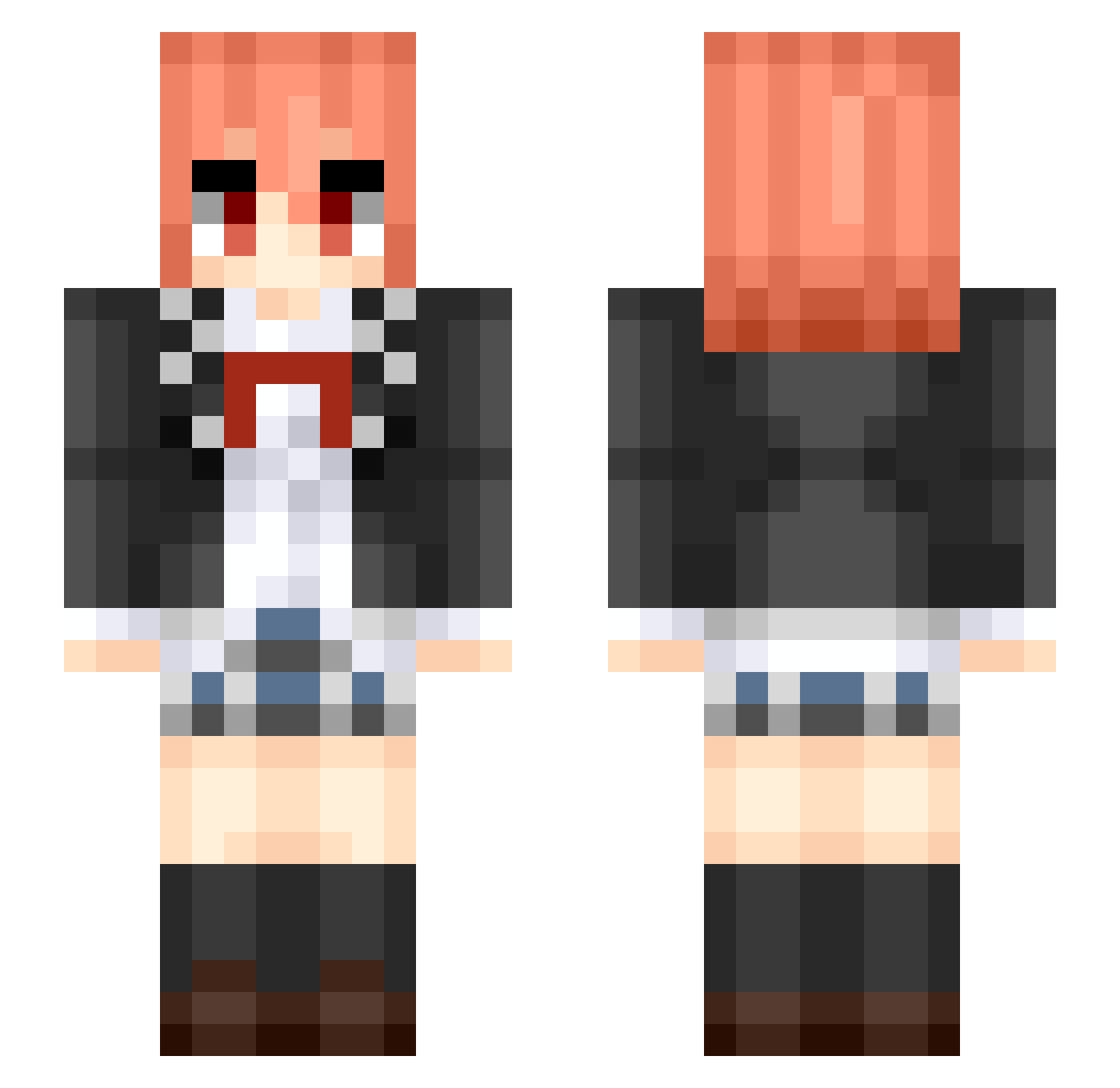 lhg0230 Minecraft skin, front and back view