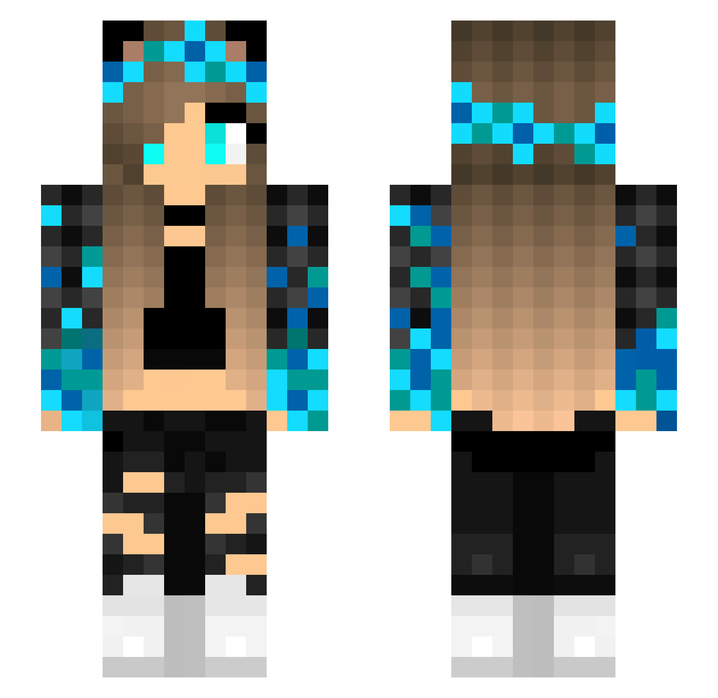 Ur_Mom_________ Minecraft skin, front and back view