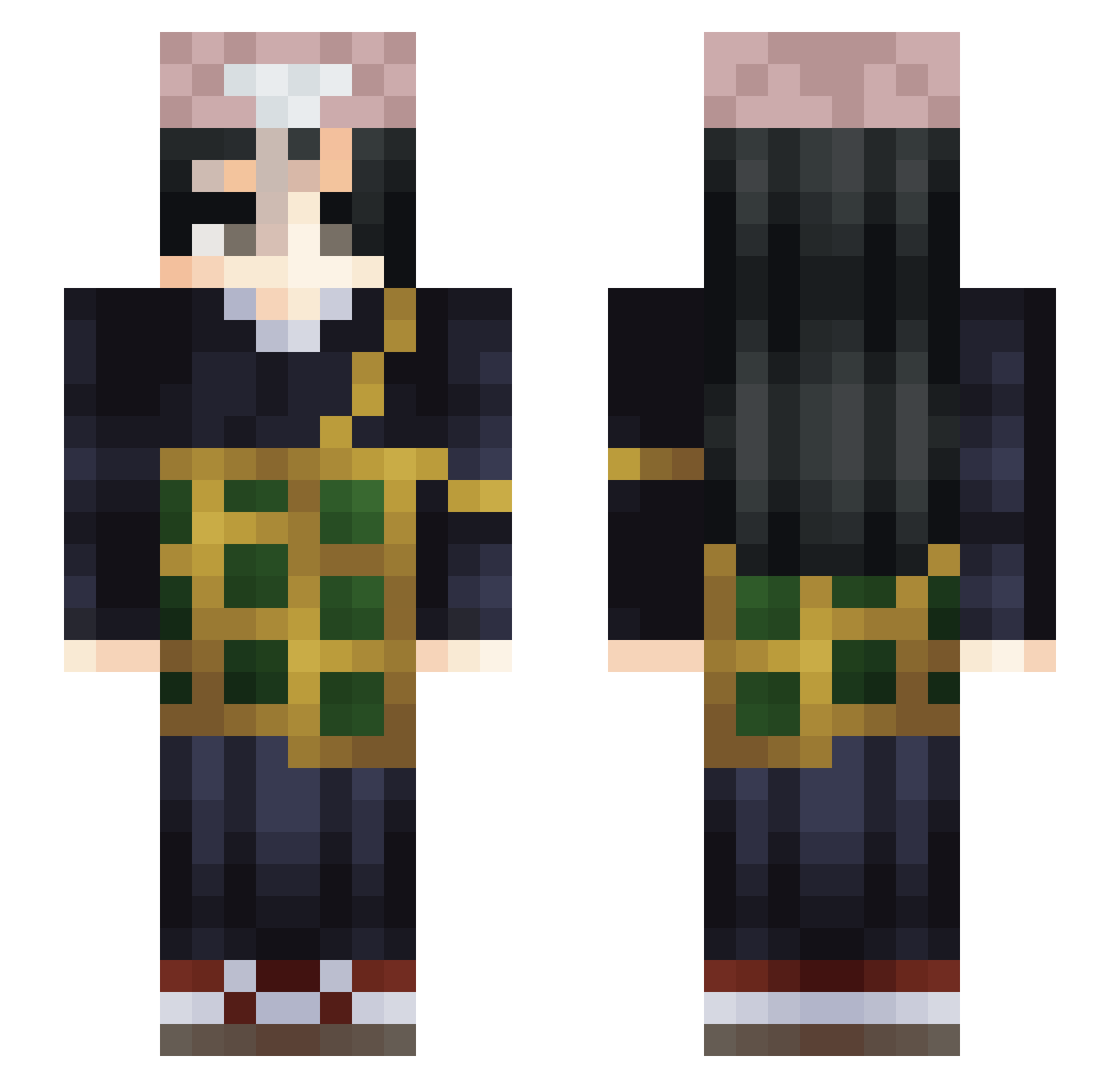 Mista_white308 Minecraft skin, front and back view