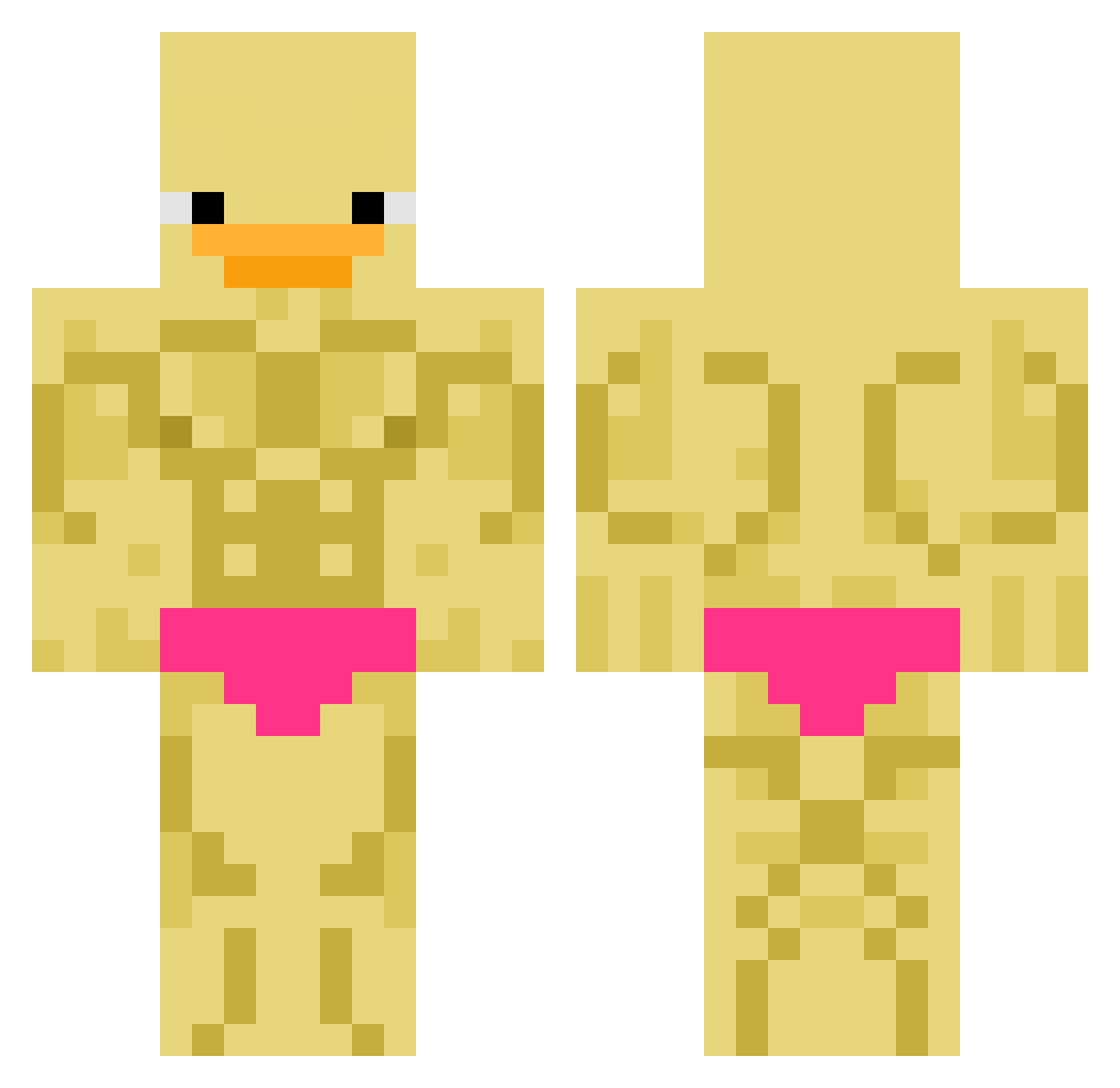 R4YN_ Minecraft skin, front and back view