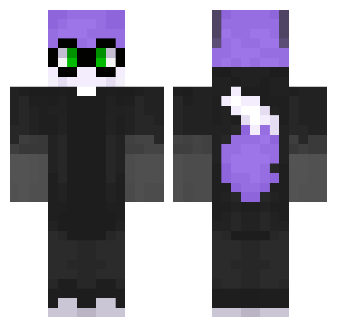Abiboi_ Minecraft skin, front and back view