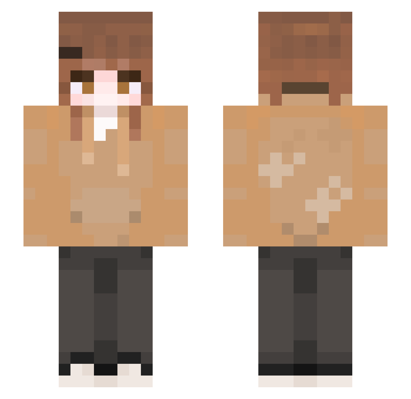 shirotyandaisu Minecraft skin, front and back view